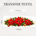 Transfer têxtil DTF Flores de Natal
