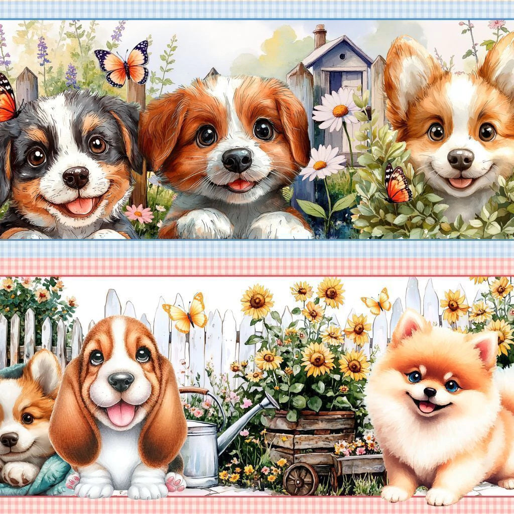 Tricoline estampa Cachorrinhos 100% algodão — imagem 3