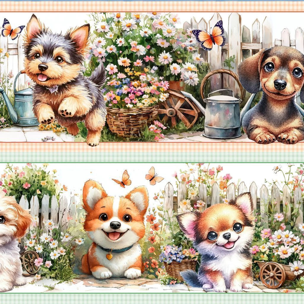 Tricoline estampa Cachorrinhos 100% algodão — imagem 2
