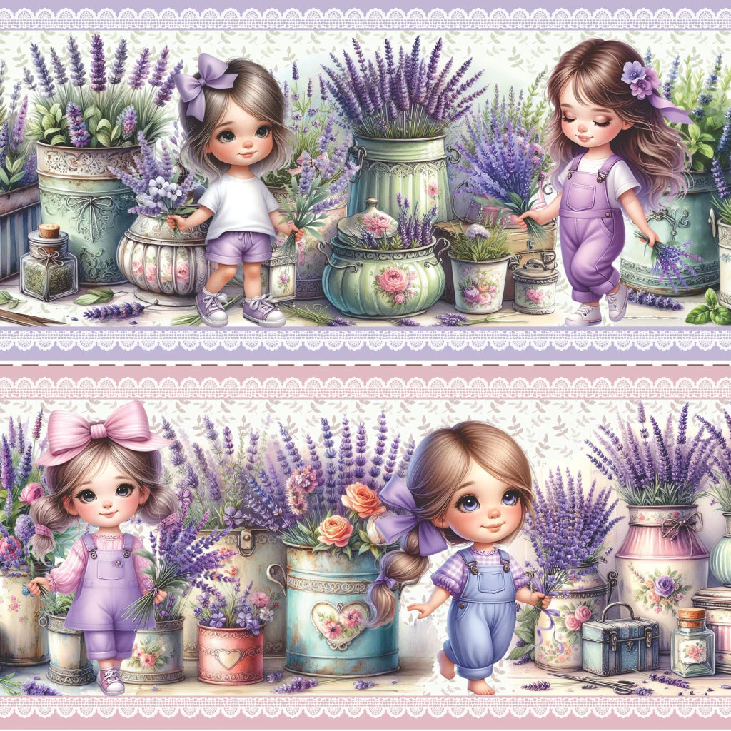 Tricoline estampa Encanto de Lavanda 100% algodão — imagem 5
