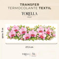 Transfer DTF têxtil Orquídea Rosa - Arranjo Floral
