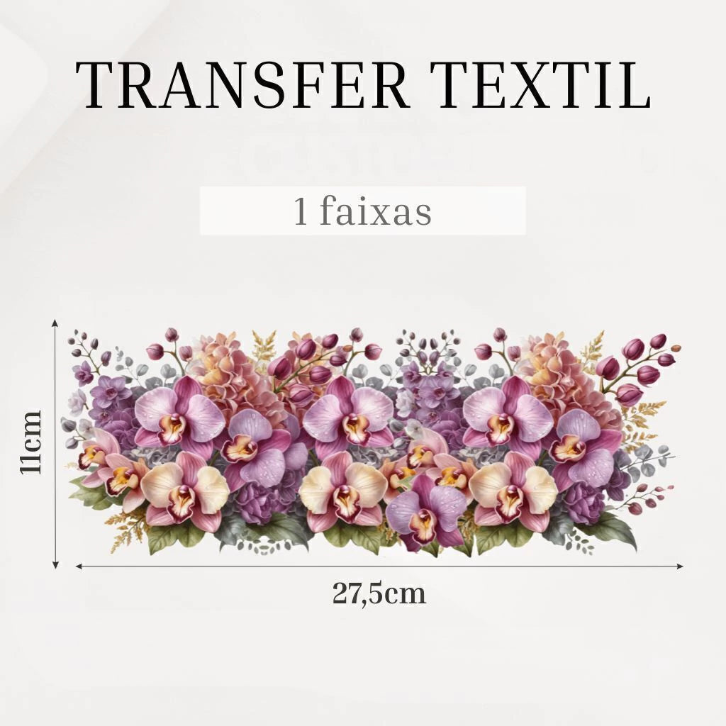 Transfer DTF têxtil Transfer Têxtil DTF - Orquídeas — imagem 3