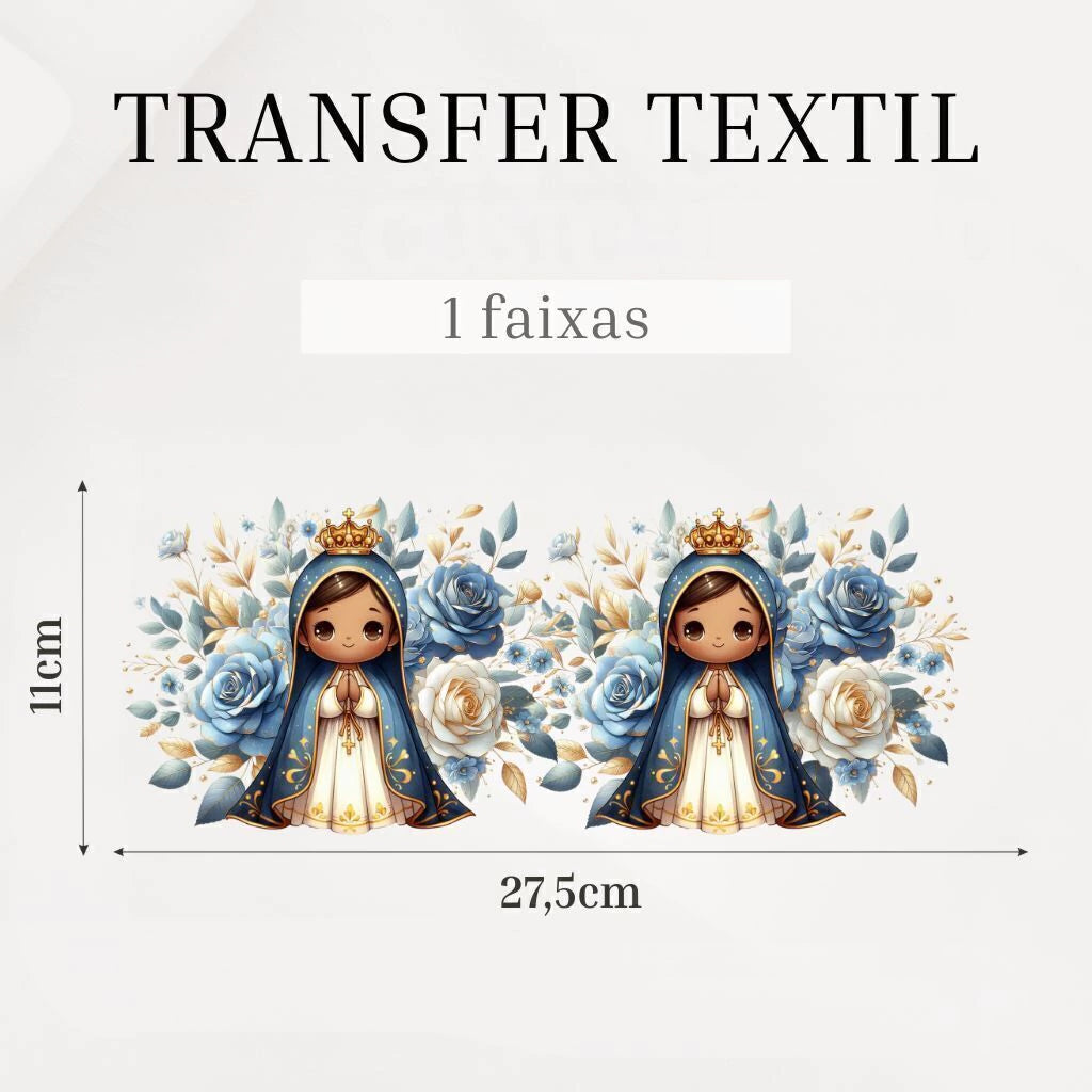Transfer DTF têxtil Transfer Têxtil DTF - Nossa Senhora Azul 2 — imagem 3