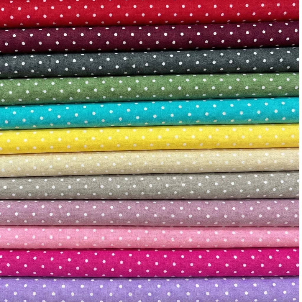 Tricoline estampa Poá Várias Cores Tricoline 100% algodão