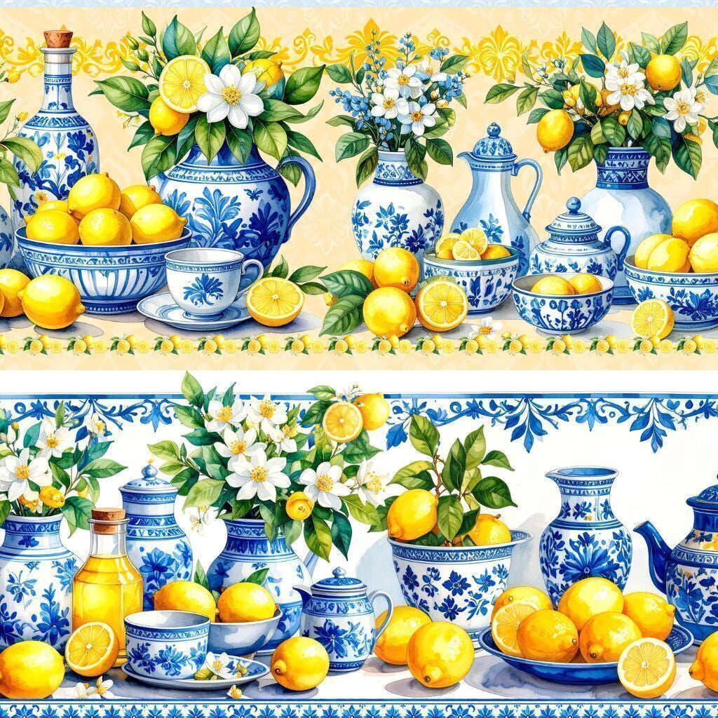 Tricoline estampa Limão Siciliano 100% algodão — imagem 5