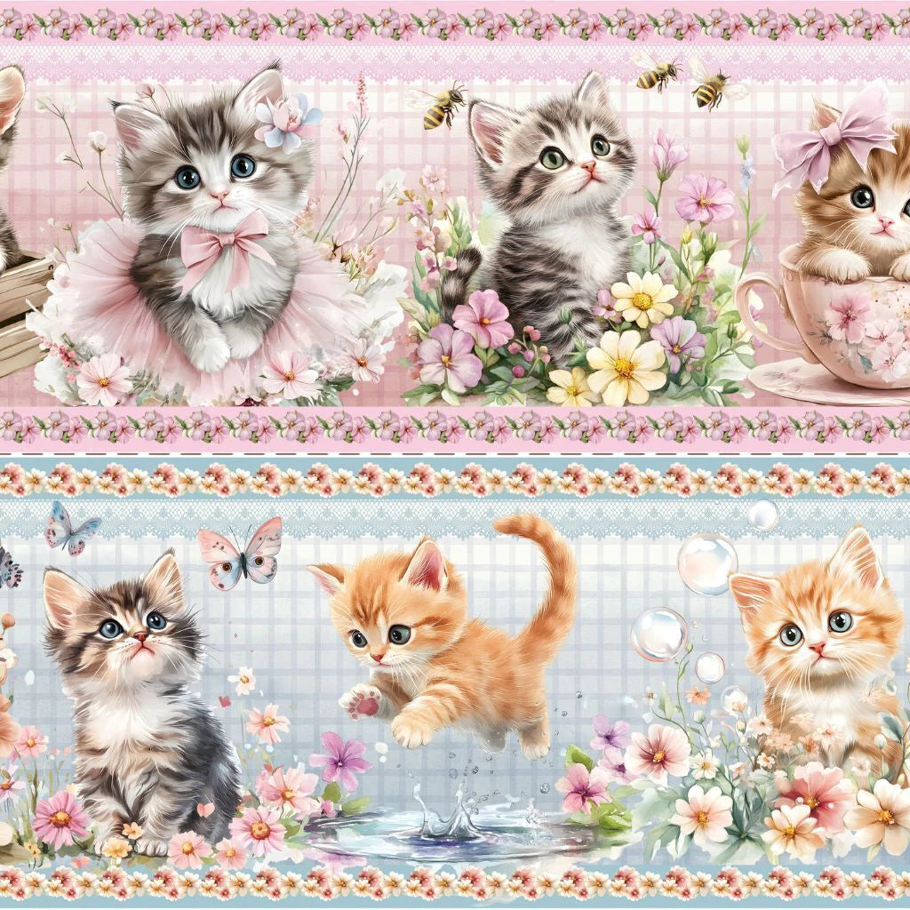 Tricoline estampa Gatinhos 100% algodão — imagem 5