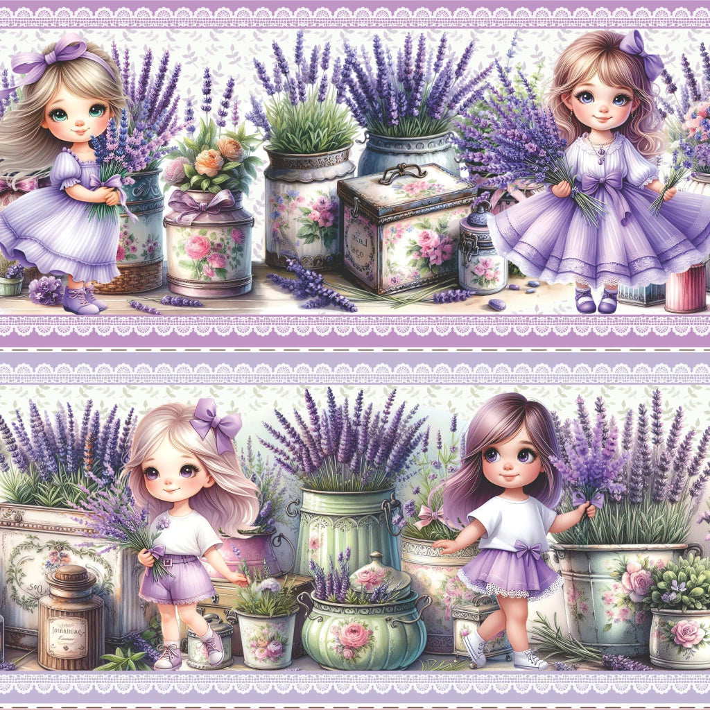 Tricoline estampa Encanto de Lavanda 100% algodão — imagem 4