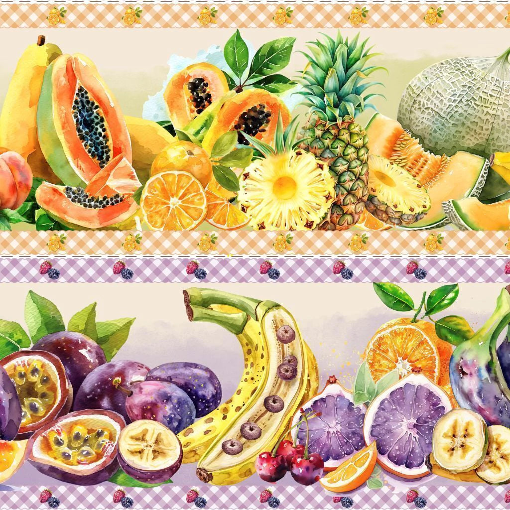 Tricoline estampa Frutas Tropicais 100% algodão — imagem 5