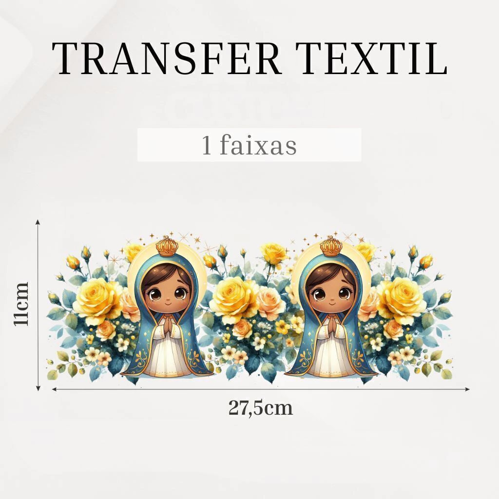 Transfer DTF têxtil Transfer Têxtil DTF - Nossa Senhora Amarela — imagem 3