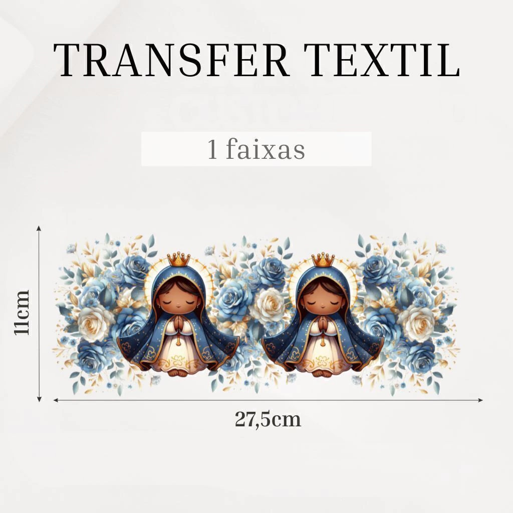 Transfer DTF têxtil Nossa Senhora Abençoe e Guarde — imagem 3