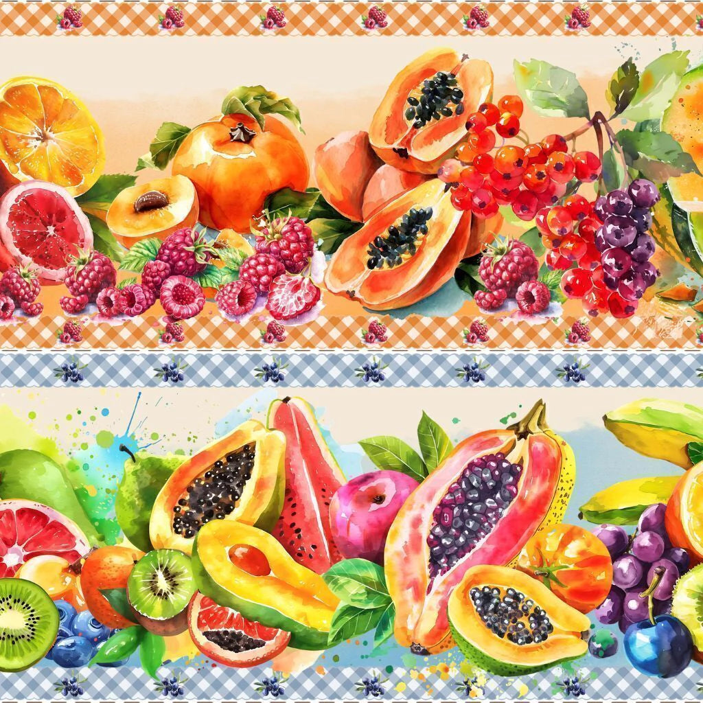 Tricoline estampa Frutas Tropicais 100% algodão — imagem 4