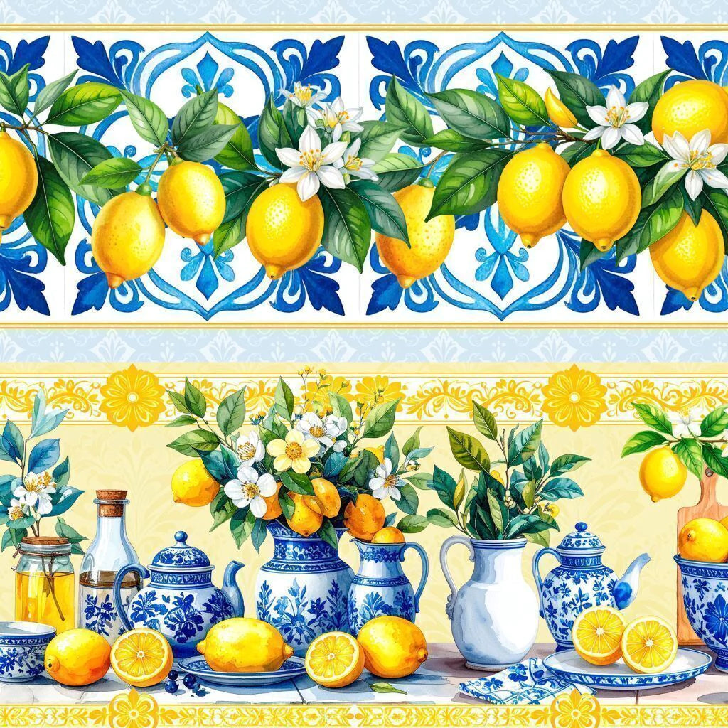 Tricoline estampa Limão Siciliano 100% algodão — imagem 4