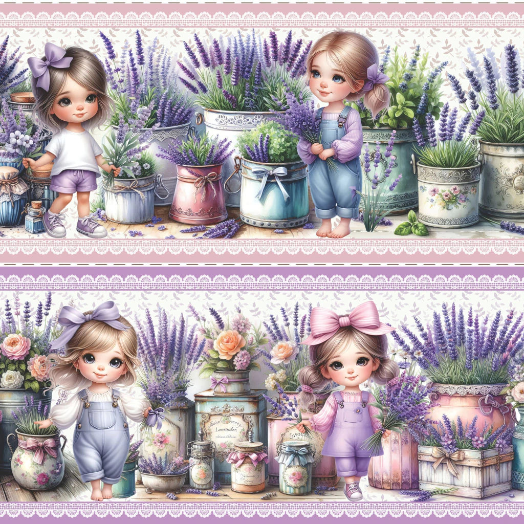 Tricoline estampa Encanto de Lavanda 100% algodão — imagem 3