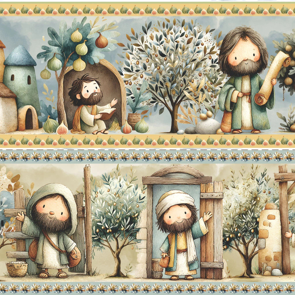 Tricoline estampa Doce Caminho com Jesus 100% algodão — imagem 2
