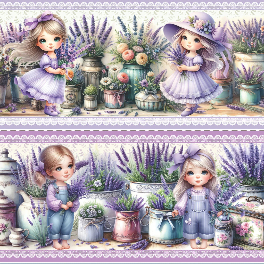 Tricoline estampa Encanto de Lavanda 100% algodão — imagem 2