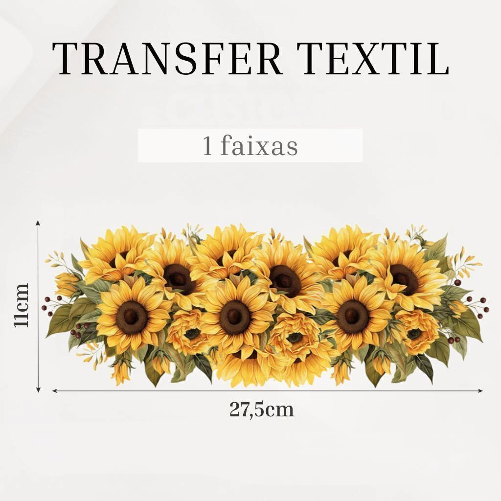 Transfer DTF têxtil Transfer Têxtil DTF - Girassol — imagem 3