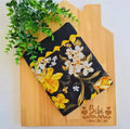 Pano Floral Preto
