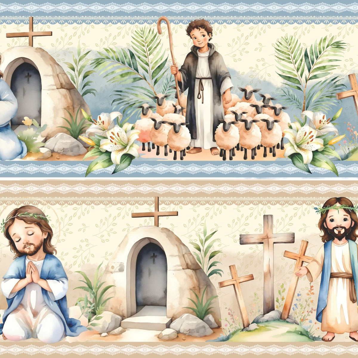 Tricoline Sagrada Família 100% Algodão 55x150cm