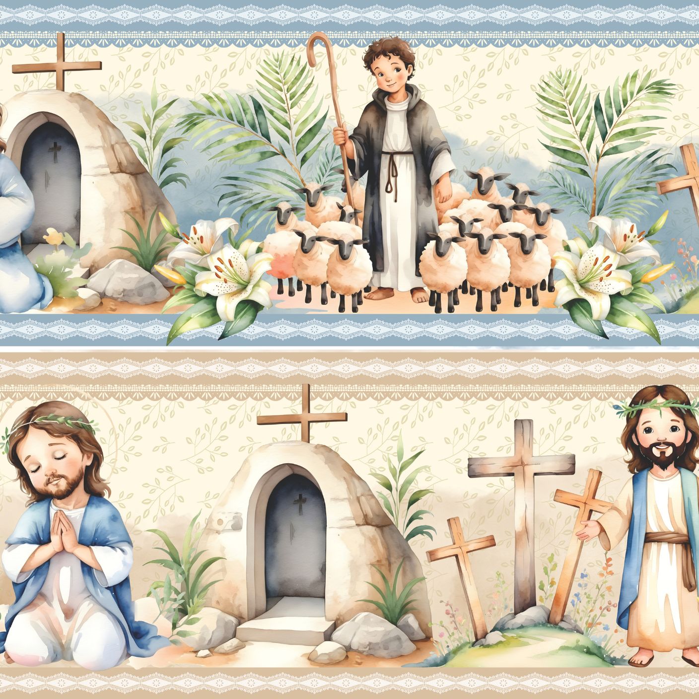 Tricoline Sagrada Família 100% Algodão 55x150cm