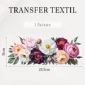 Transfer DTF têxtil Transfer Têxtil DTF - Peônias — imagem 3