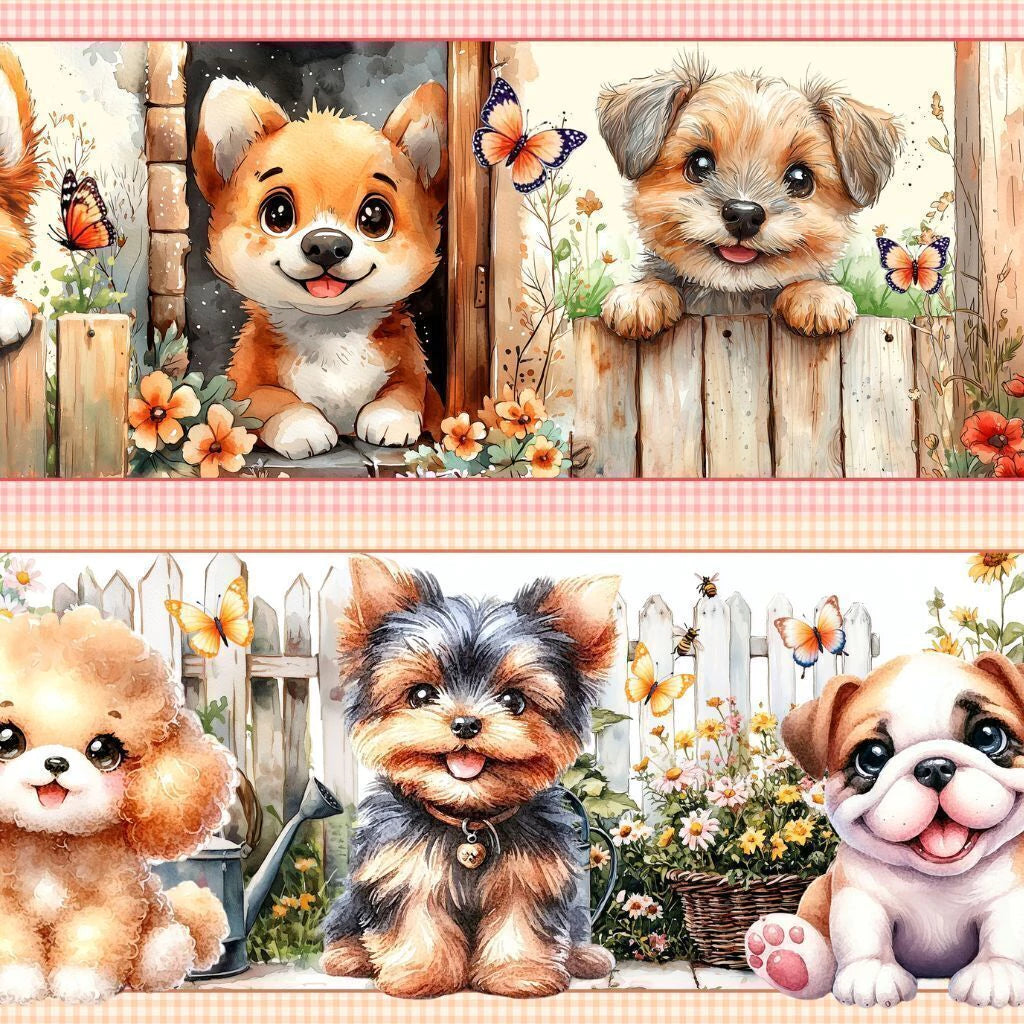 Tricoline estampa Cachorrinhos 100% algodão — imagem 5