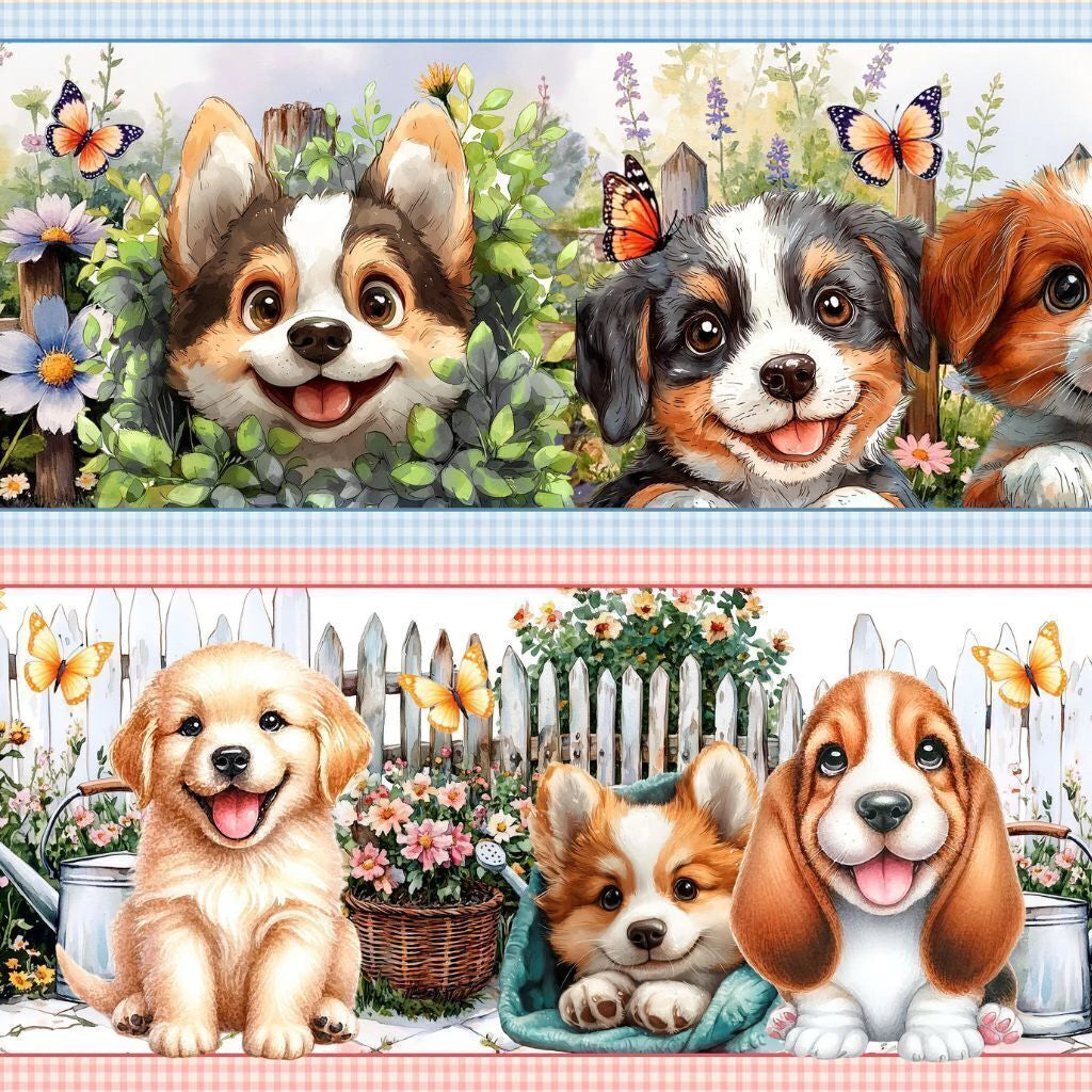 Tricoline estampa Cachorrinhos 100% algodão — imagem 4