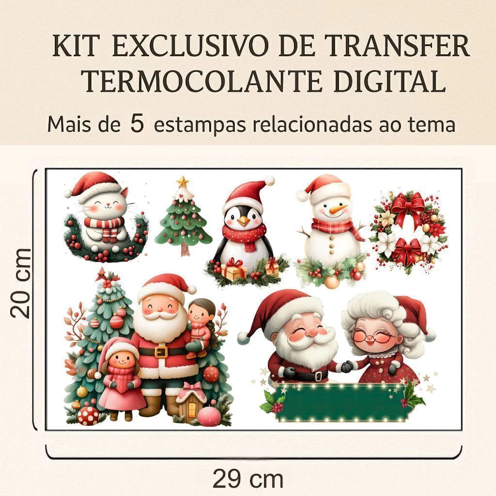 Transfer DTF têxtil Transfer Termocolante Digital - Natal