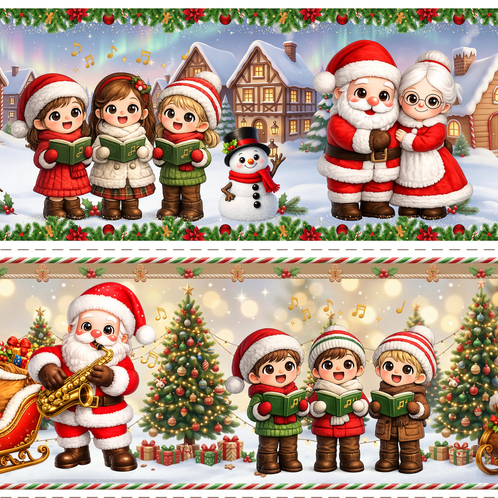Tricoline estampa Natal Noite Feliz 100% algodão — imagem 2