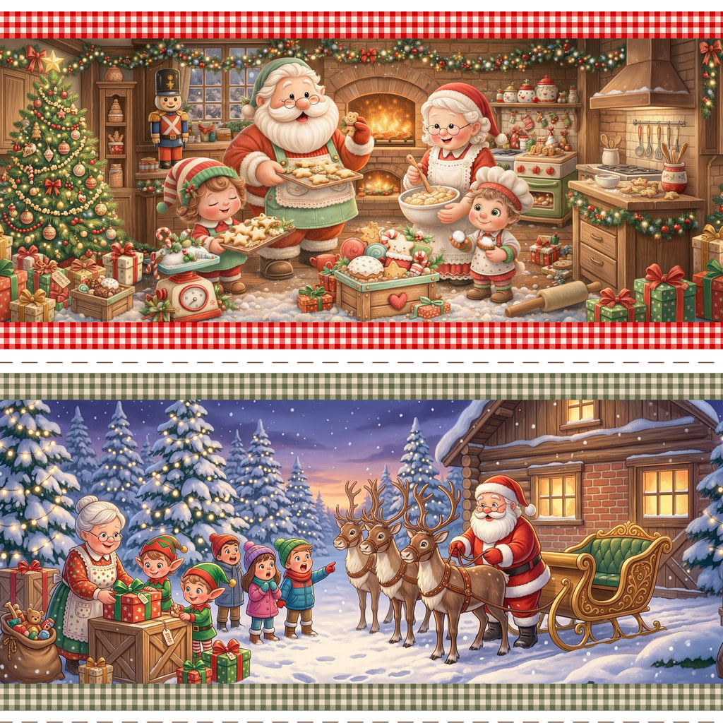 Tricoline estampa Natal dos Sonhos 100% algodao — imagem 2