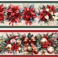 Tricoline estampa Flores de Natal 100% algodao — imagem 2