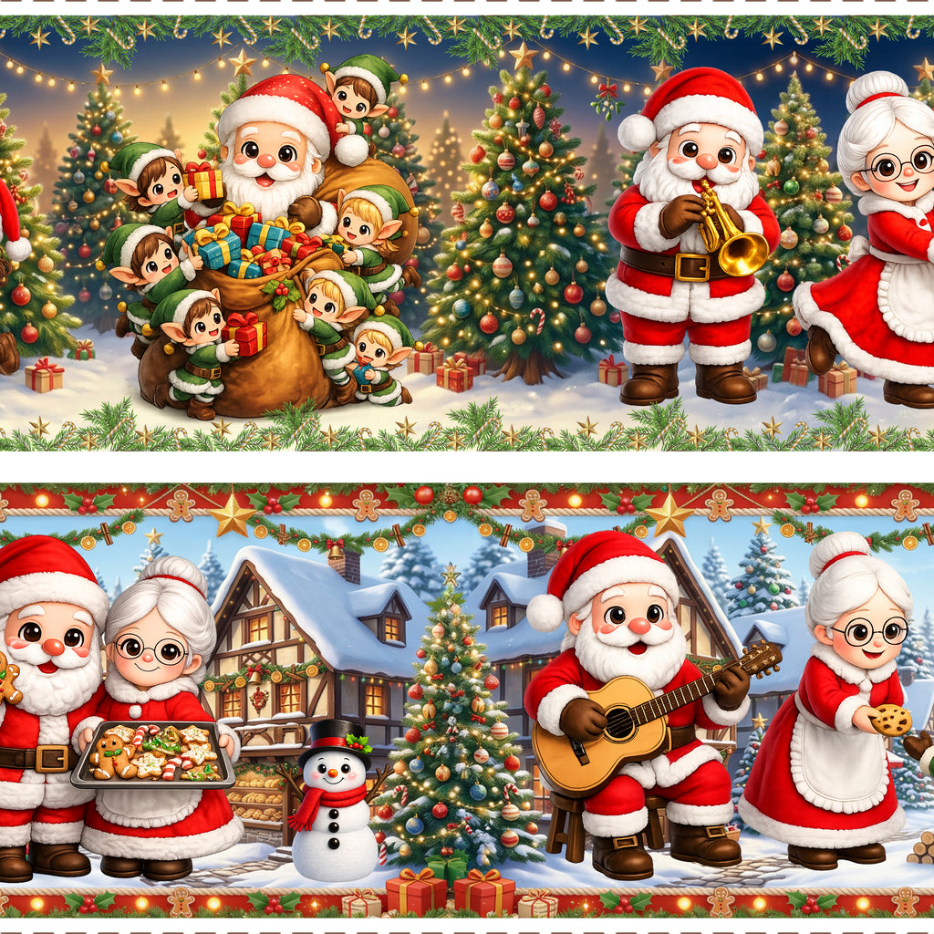 Tricoline estampa Natal Noite Feliz 100% algodão — imagem 4