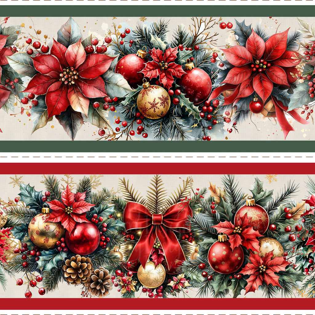 Tricoline estampa Flores de Natal 100% algodao — imagem 4