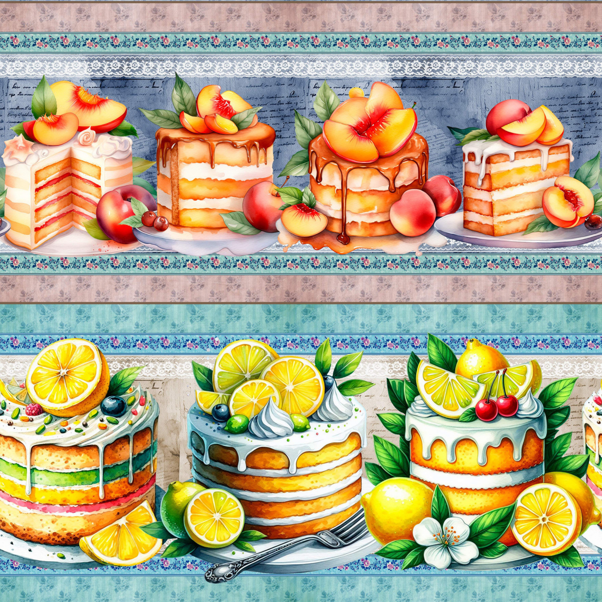 Tricoline estampa Delícias Frutadas 100% algodão — imagem 4