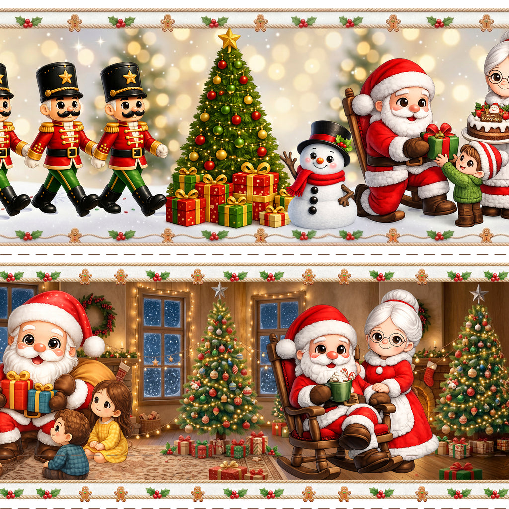 Tricoline estampa Natal Noite Feliz 100% algodão — imagem 5