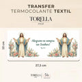 Transfer DTF têxtil Jesus Cristo - Alegrem-se no Senhor