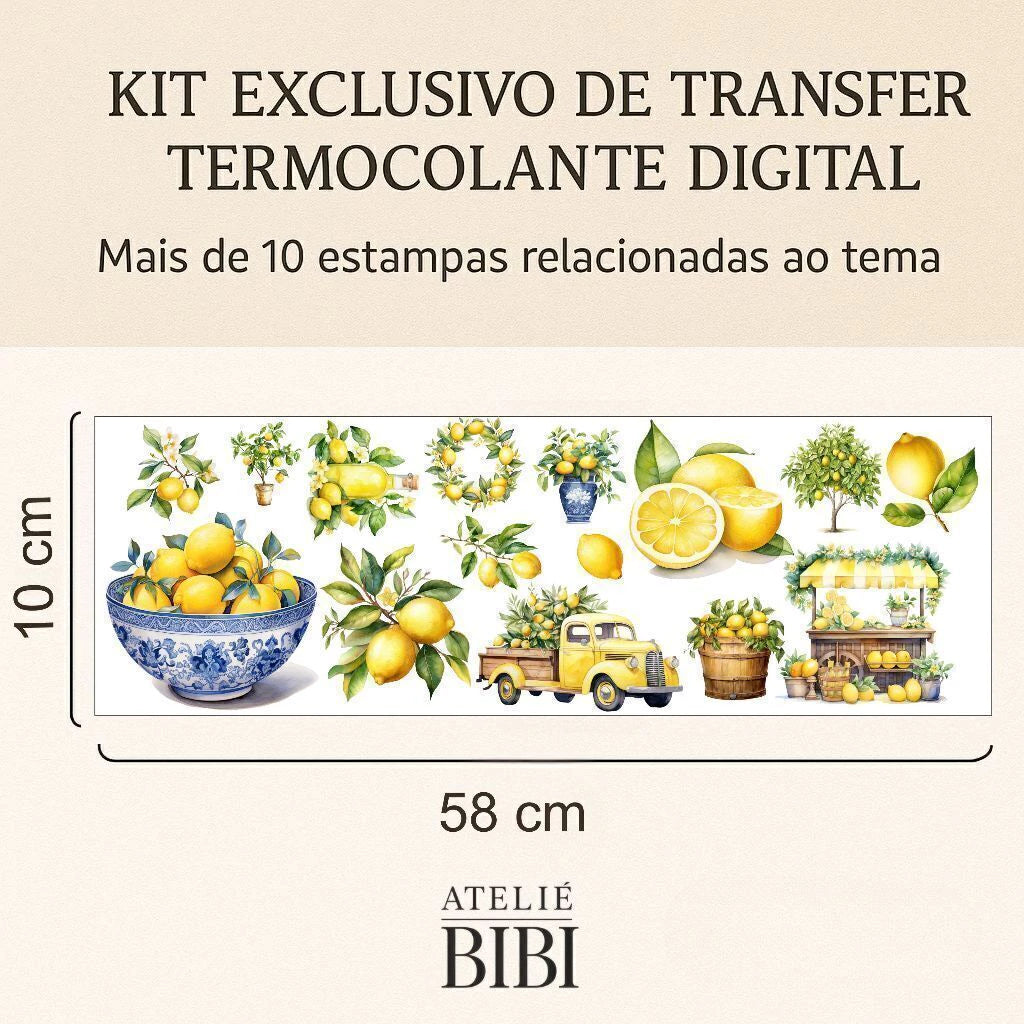 Transfer DTF têxtil Transfer Termocolante Digital - Limão Siciliano — imagem 3