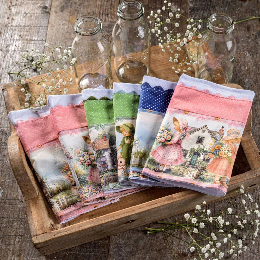 Kit Pano de Prato Meninas do Campo – 5 Panos