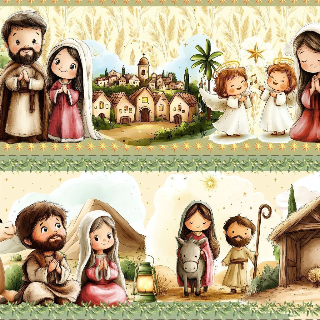 Tricoline estampa Sagrado Amor 100% algodão — imagem 2