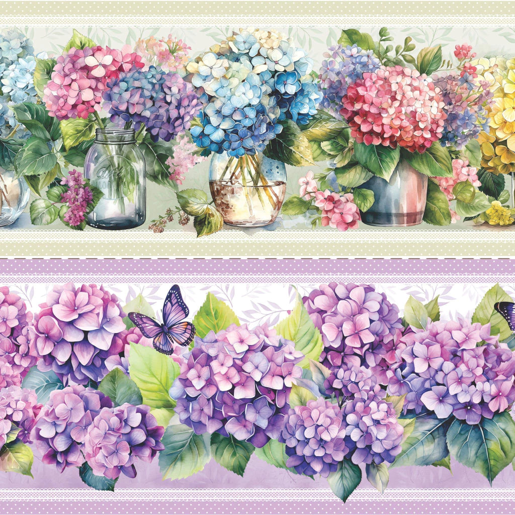 Tricoline Hortênsia 100% Algodão 55x150cm