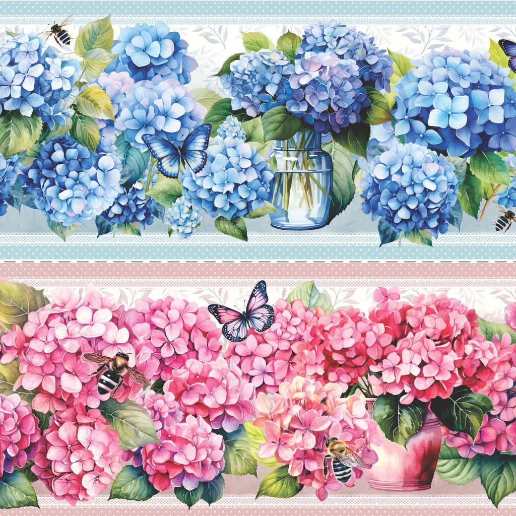 Tricoline Hortênsia 100% Algodão 55x150cm