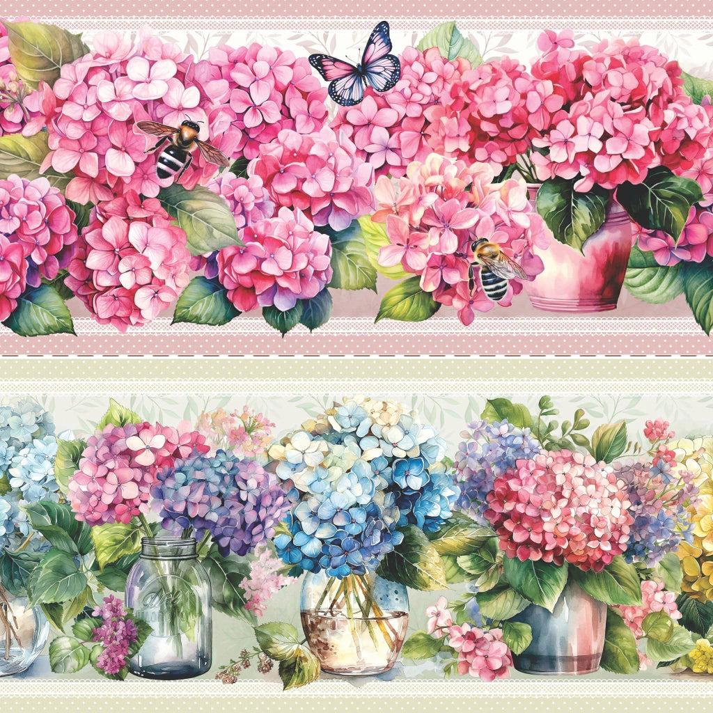 Tricoline Hortênsia 100% Algodão 55x150cm