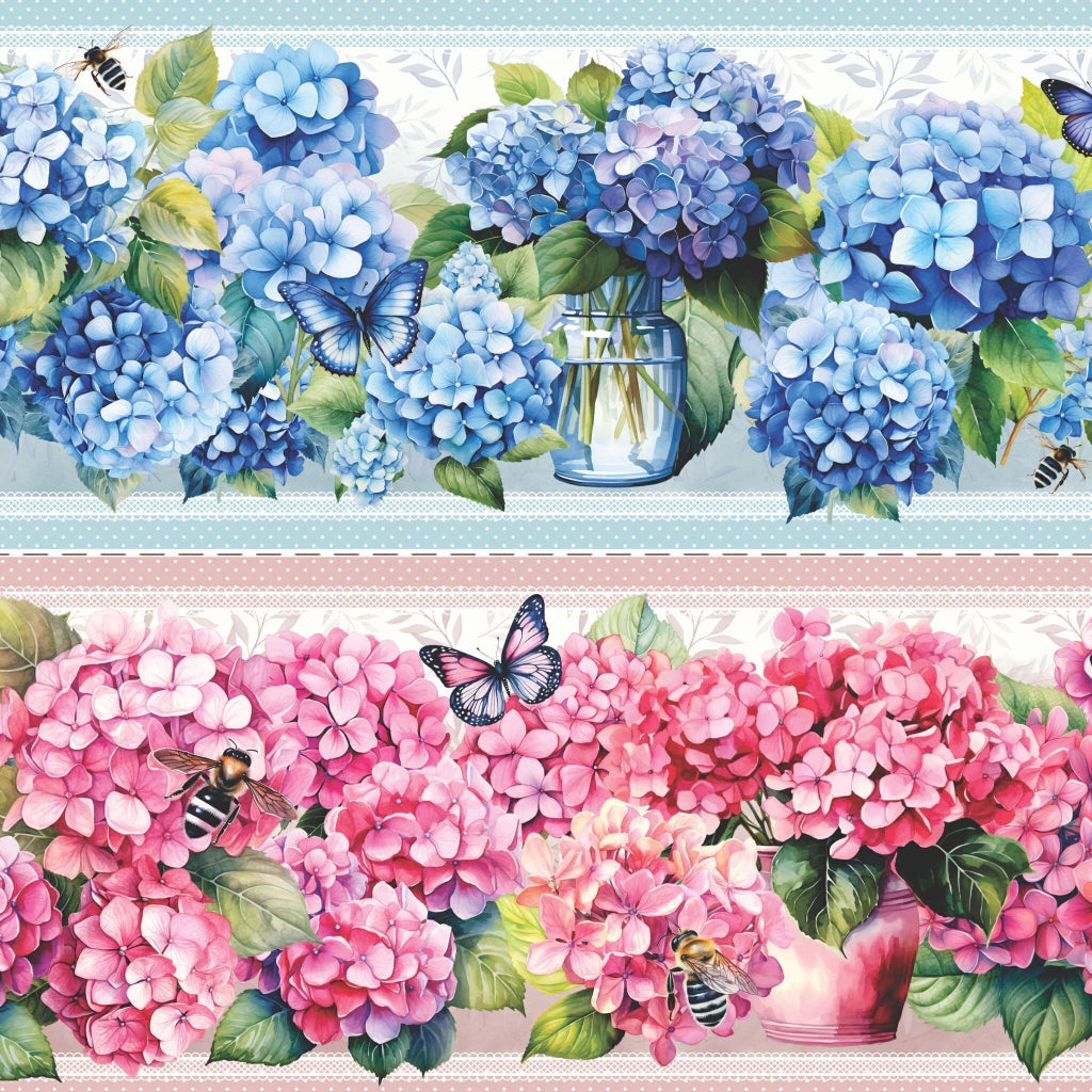Tricoline Hortênsia 100% Algodão 55x150cm